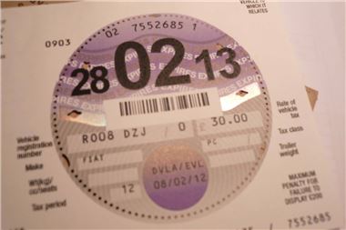 Vehicle Tax Disc