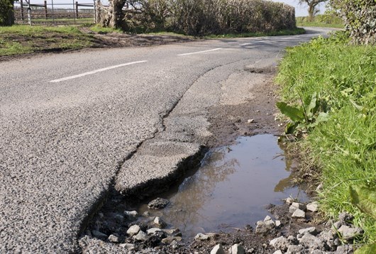 Pothole Rural Road