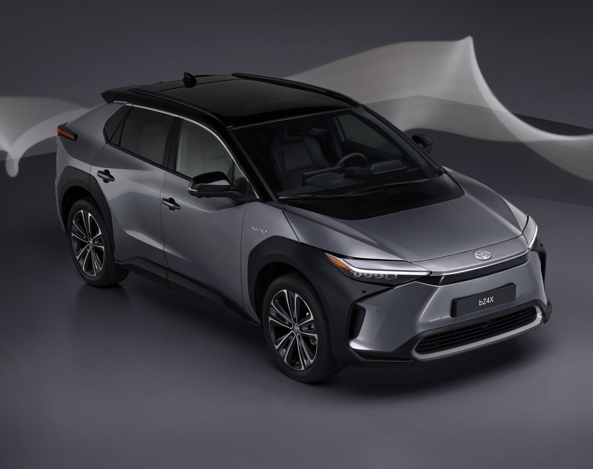 Toyota's bZ4X electric SUV has a solar roof and a wing-shaped