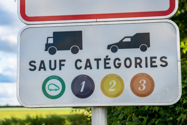 Crit'Air stickers required for driving in France